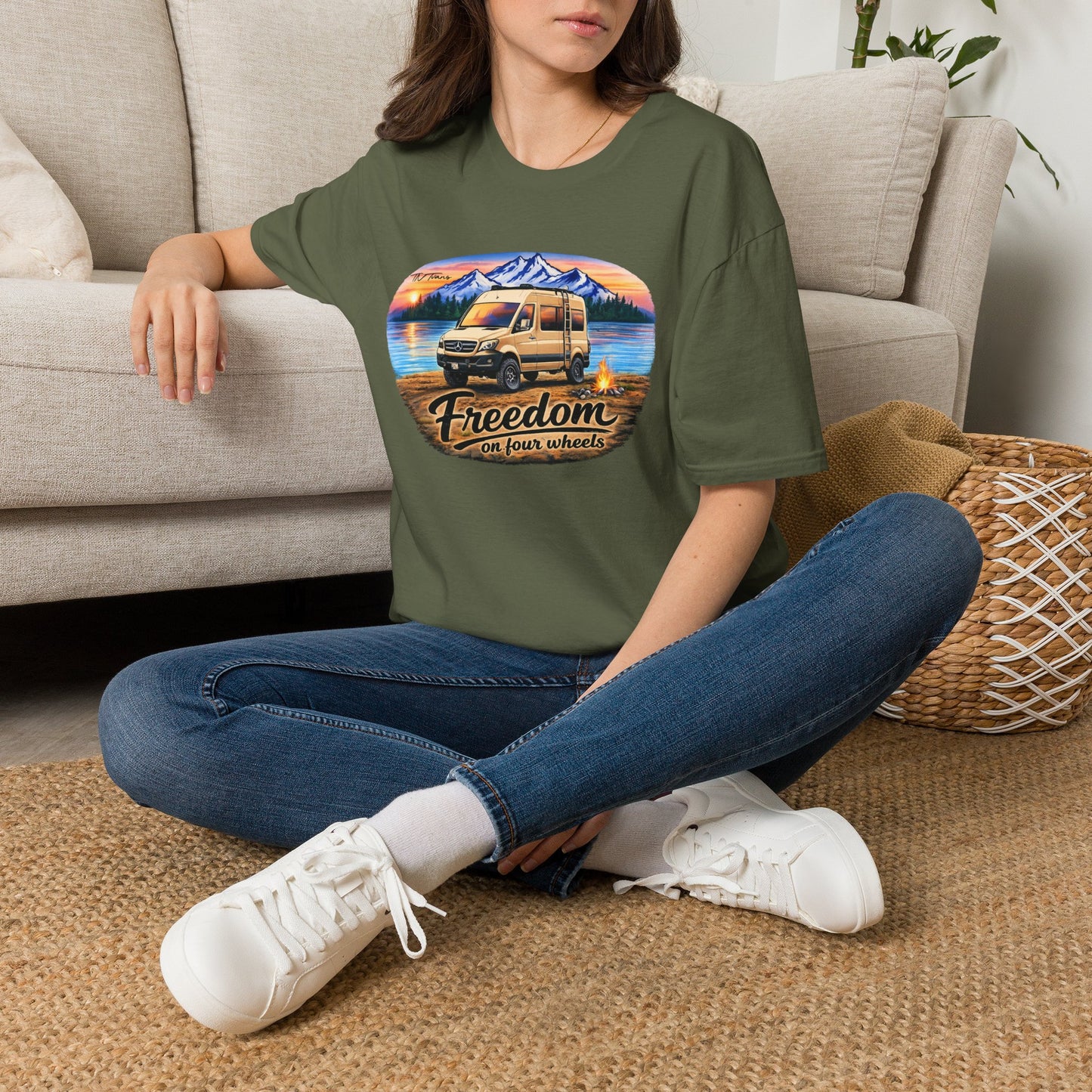 Mercedes Sprinter Van T-Shirt Freedom on Four Wheels