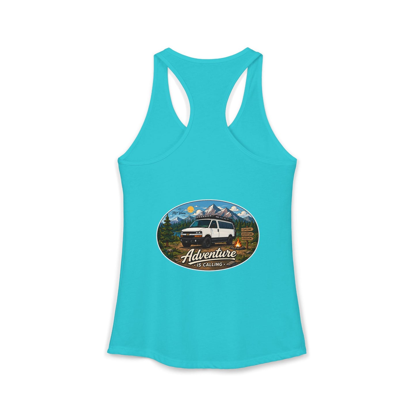 Chevy Express Merchandise Adventure is Calling Women's Ideal Racerback Tank