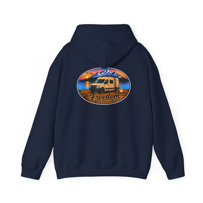 Nissan NV Merchandise Van 2500 3500 Freedom on Four Wheels Unisex Heavy Blend™ Hooded Sweatshirt