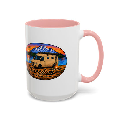 Sprinter T1N Freedom on Four Wheels Accent Coffee Mug (11, 15oz)