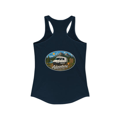 Sprinter T1N Merchandise Adventure is Calling Women's Ideal Racerback Tank