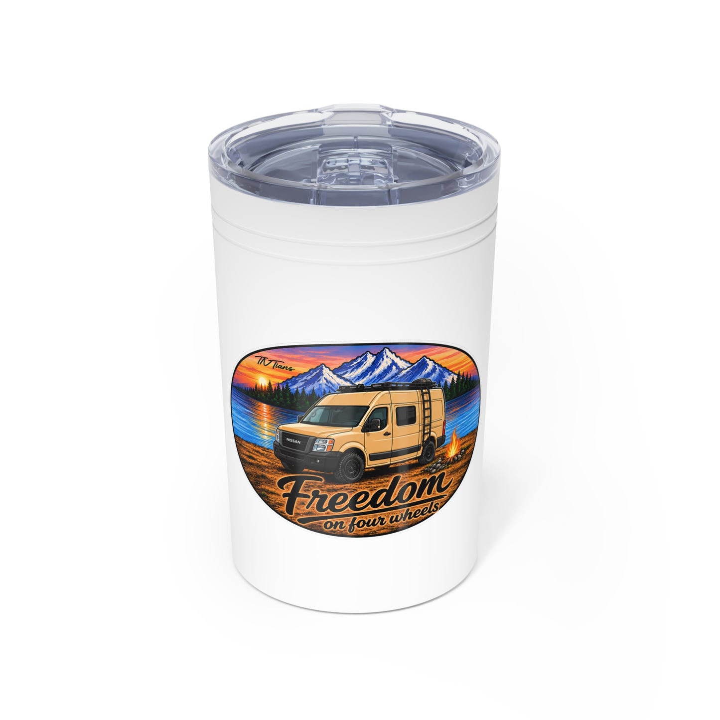 Nissan NV Merchandise Freedom on Four Wheels Vacuum Insulated Tumbler, 11oz
