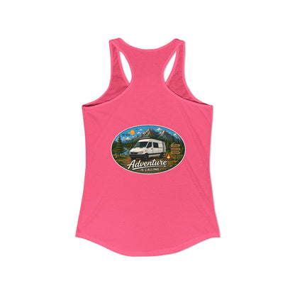 Sprinter T1N Merchandise Adventure is Calling Women's Ideal Racerback Tank