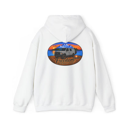Ford Econoline Merchandise Freedom on Four Wheels Unisex Heavy Blend™ Hooded Sweatshirt