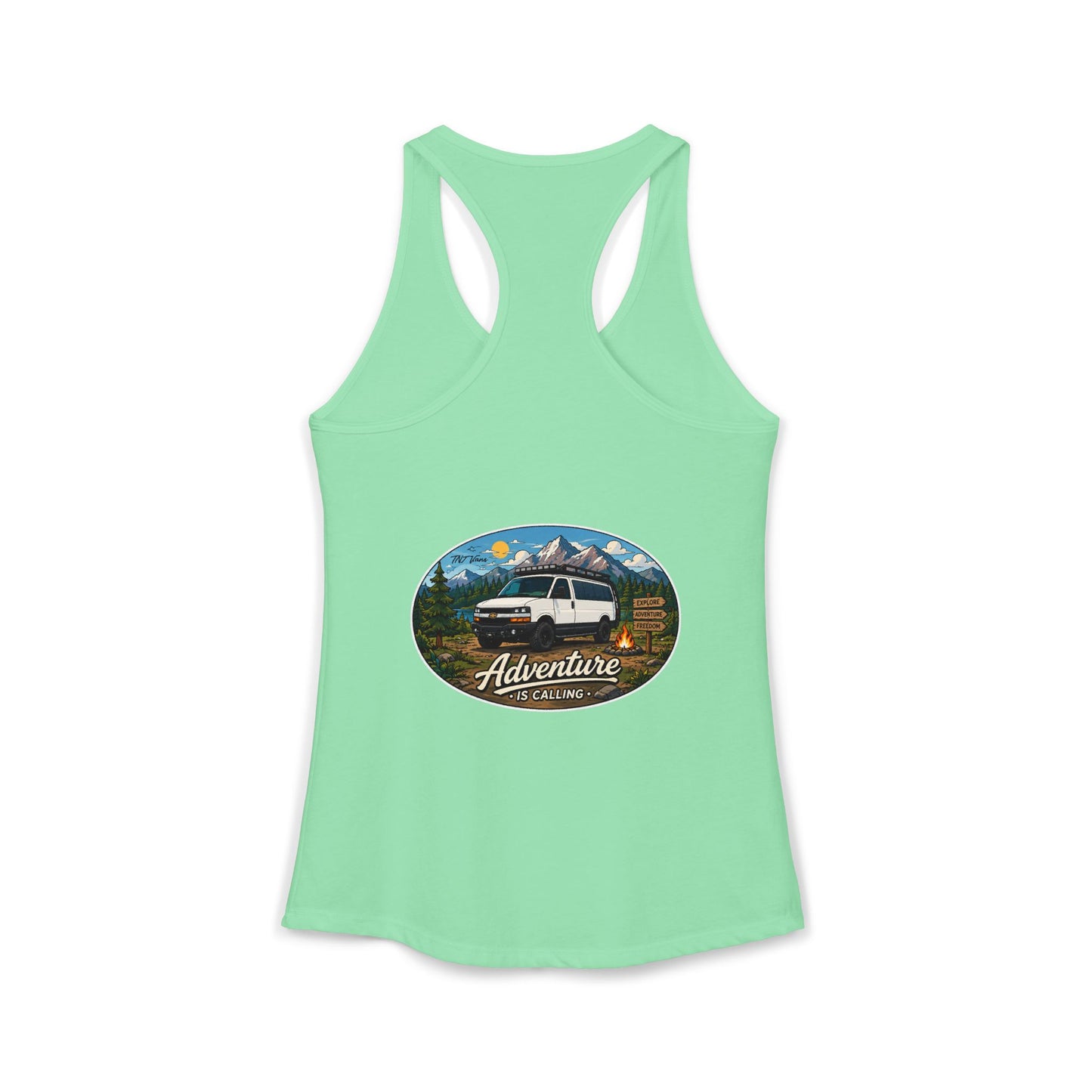 Chevy Express Merchandise Adventure is Calling Women's Ideal Racerback Tank