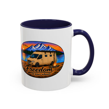 Sprinter T1N Freedom on Four Wheels Accent Coffee Mug (11, 15oz)