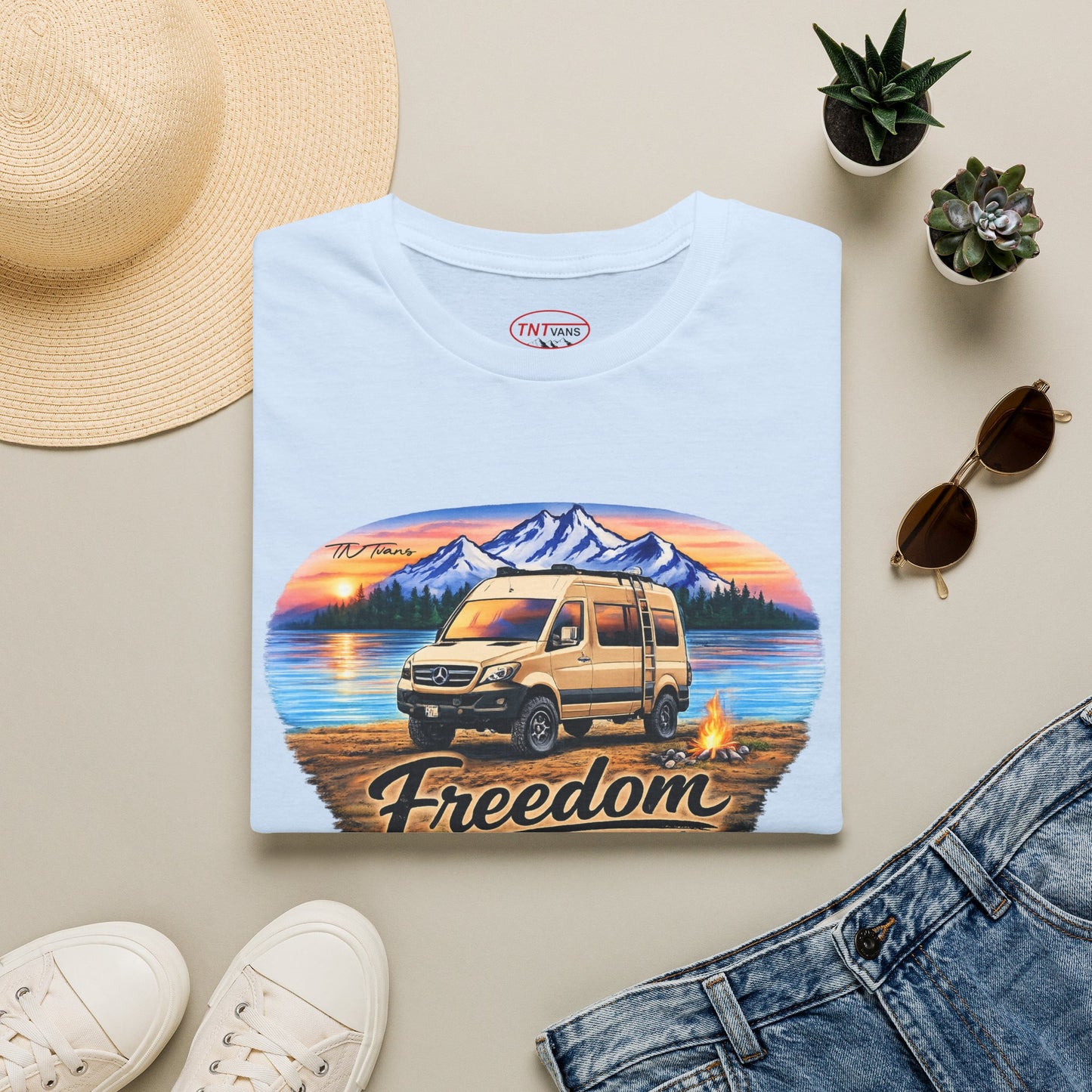 Mercedes Sprinter Van T-Shirt Freedom on Four Wheels