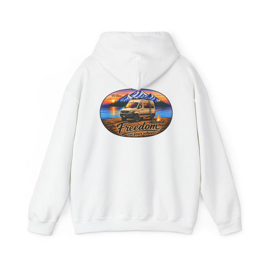 Mercedes Sprinter Merchandise Freedom on Four Wheels Unisex Heavy Blend™ Hooded Sweatshirt