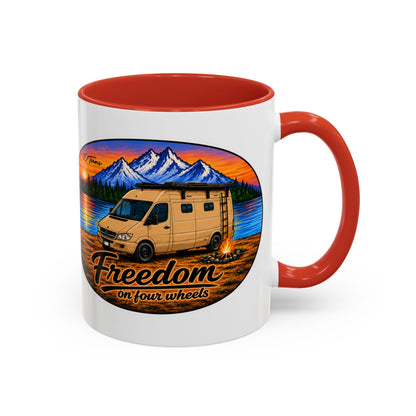 Sprinter T1N Freedom on Four Wheels Accent Coffee Mug (11, 15oz)