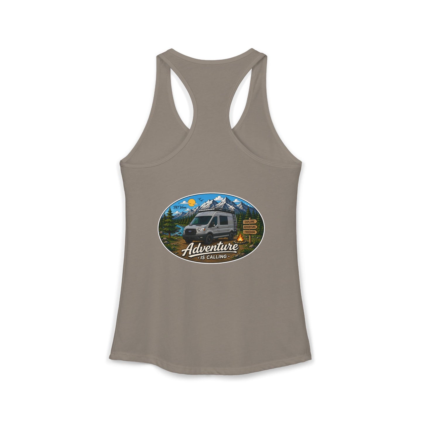Ford Transit Merchandise Adventure is Calling Women's Ideal Racerback Tank