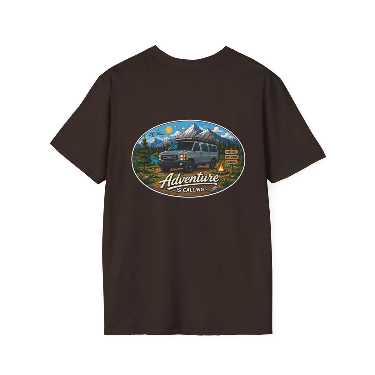 Ford Econoline Merchandise Adventure is Calling Unisex Softstyle T-Shirt