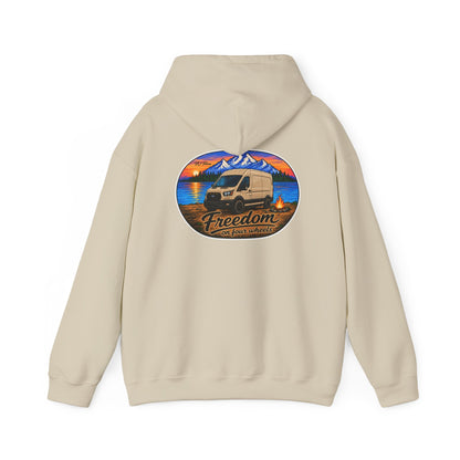 Ford Transit Merchandise Freedom on Four Wheels Unisex Heavy Blend™ Hooded Sweatshirt