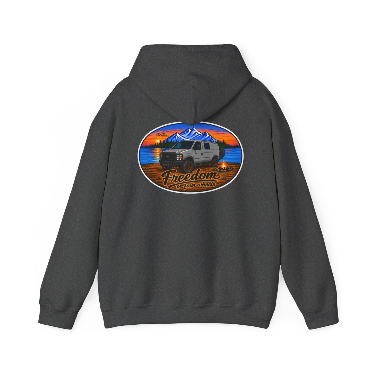 Ford Econoline Merchandise Freedom on Four Wheels Unisex Heavy Blend™ Hooded Sweatshirt