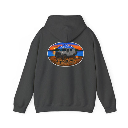 Ford Econoline Merchandise Freedom on Four Wheels Unisex Heavy Blend™ Hooded Sweatshirt