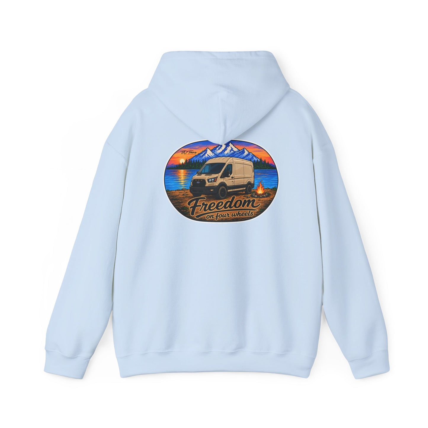 Ford Transit Merchandise Freedom on Four Wheels Unisex Heavy Blend™ Hooded Sweatshirt