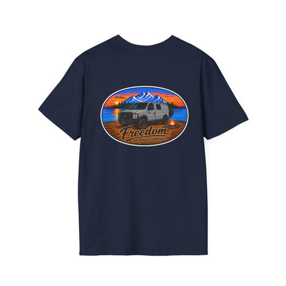 Ford Econoline Freedom on Four Wheels Unisex Softstyle T-Shirt