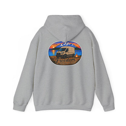 Ford Transit Merchandise Freedom on Four Wheels Unisex Heavy Blend™ Hooded Sweatshirt