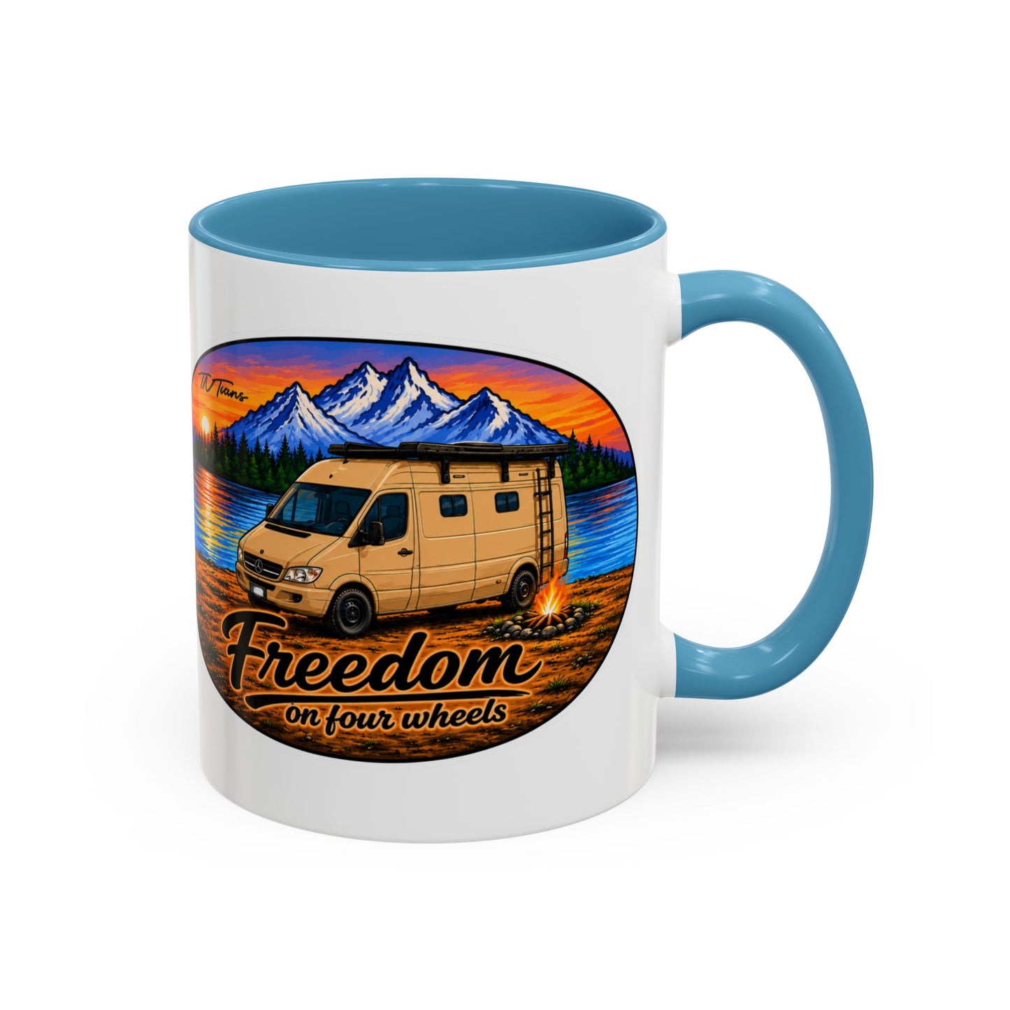 Sprinter T1N Freedom on Four Wheels Accent Coffee Mug (11, 15oz)