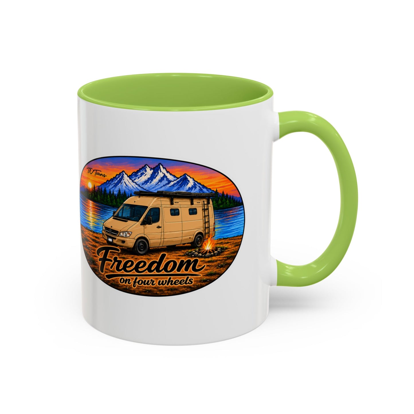 Sprinter T1N Freedom on Four Wheels Accent Coffee Mug (11, 15oz)