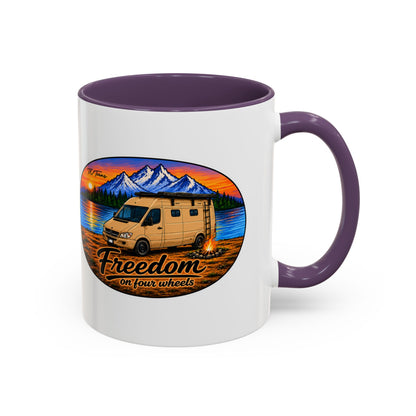 Sprinter T1N Freedom on Four Wheels Accent Coffee Mug (11, 15oz)