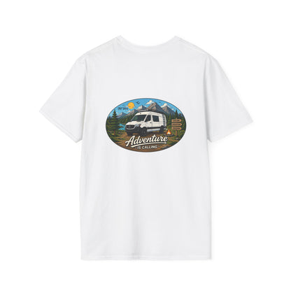 Mercedes Sprinter Merchandise Adventure is Calling Unisex Softstyle T-Shirt