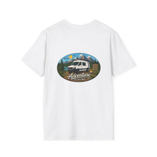Mercedes Sprinter Merchandise Adventure is Calling Unisex Softstyle T-Shirt
