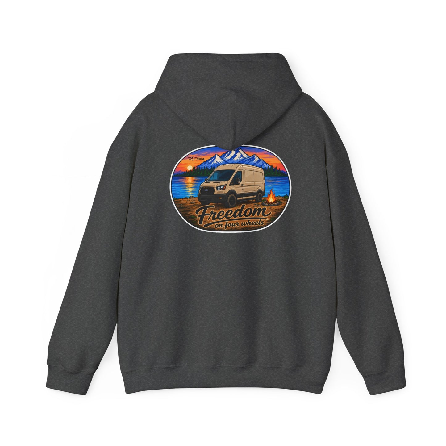 Ford Transit Merchandise Freedom on Four Wheels Unisex Heavy Blend™ Hooded Sweatshirt