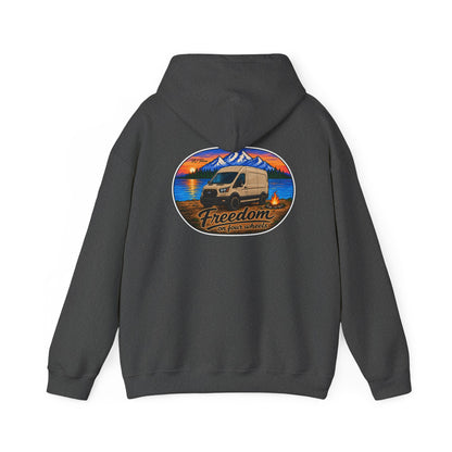 Ford Transit Merchandise Freedom on Four Wheels Unisex Heavy Blend™ Hooded Sweatshirt