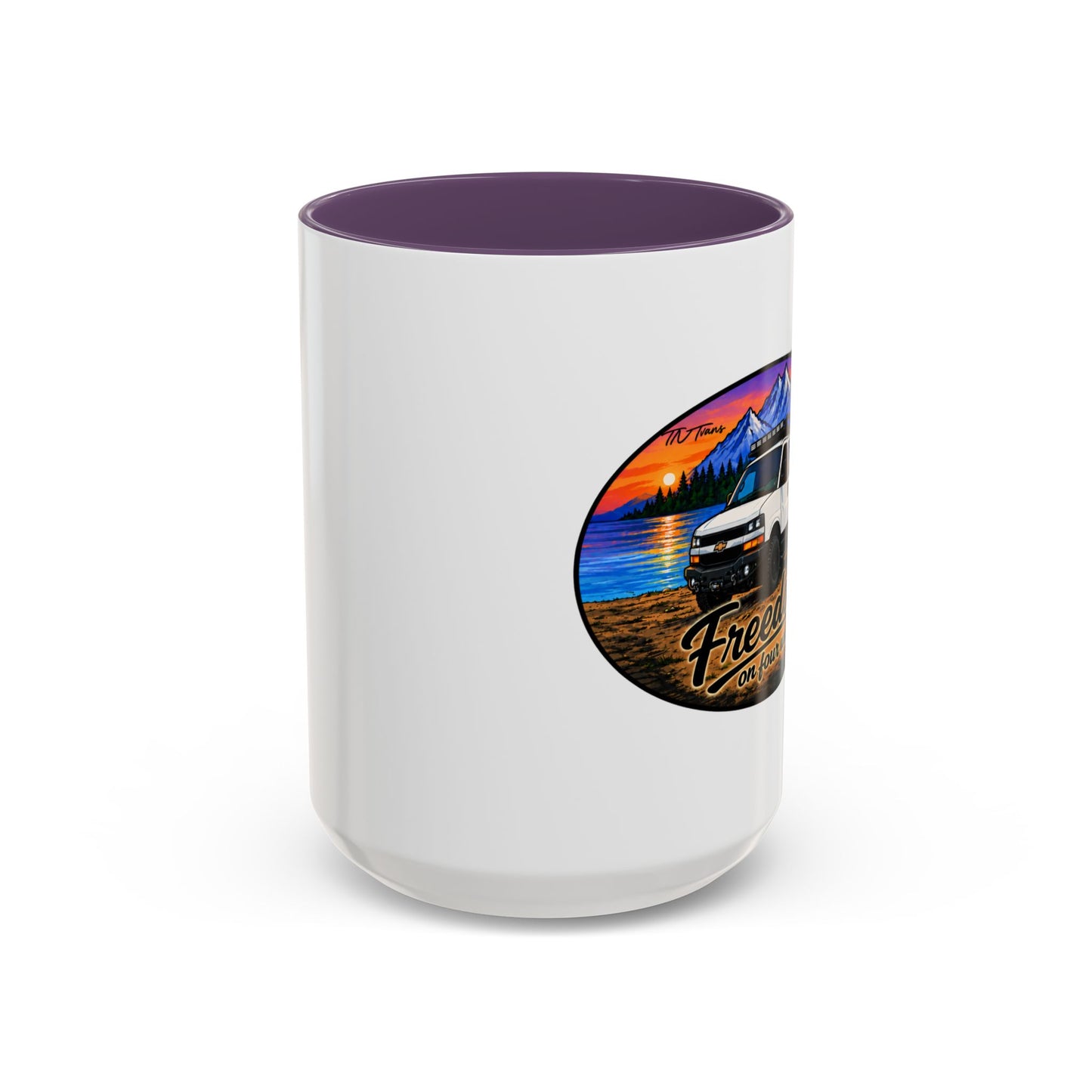 Chevy Express Freedom on Four Wheels Accent Coffee Mug (11, 15oz)
