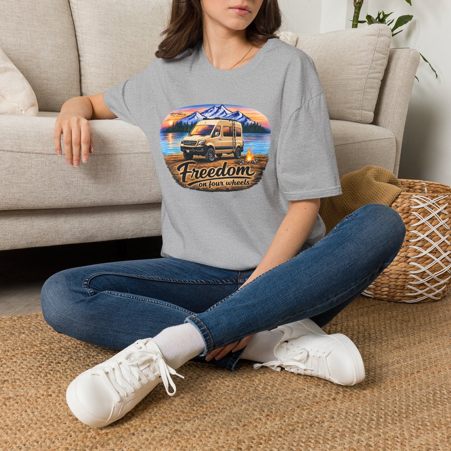 Mercedes Sprinter Van T-Shirt Freedom on Four Wheels