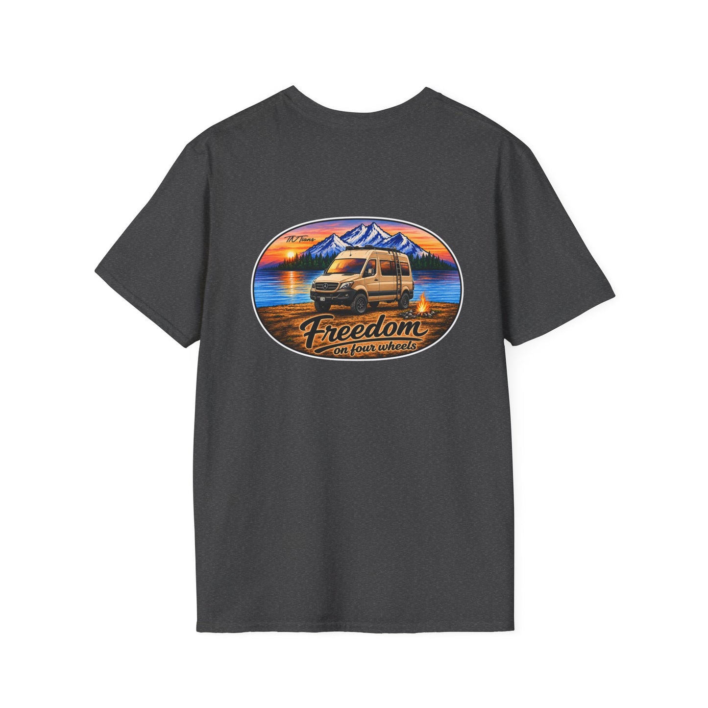 Mercedes Sprinter Freedom on Four Wheels Unisex Softstyle T-Shirt