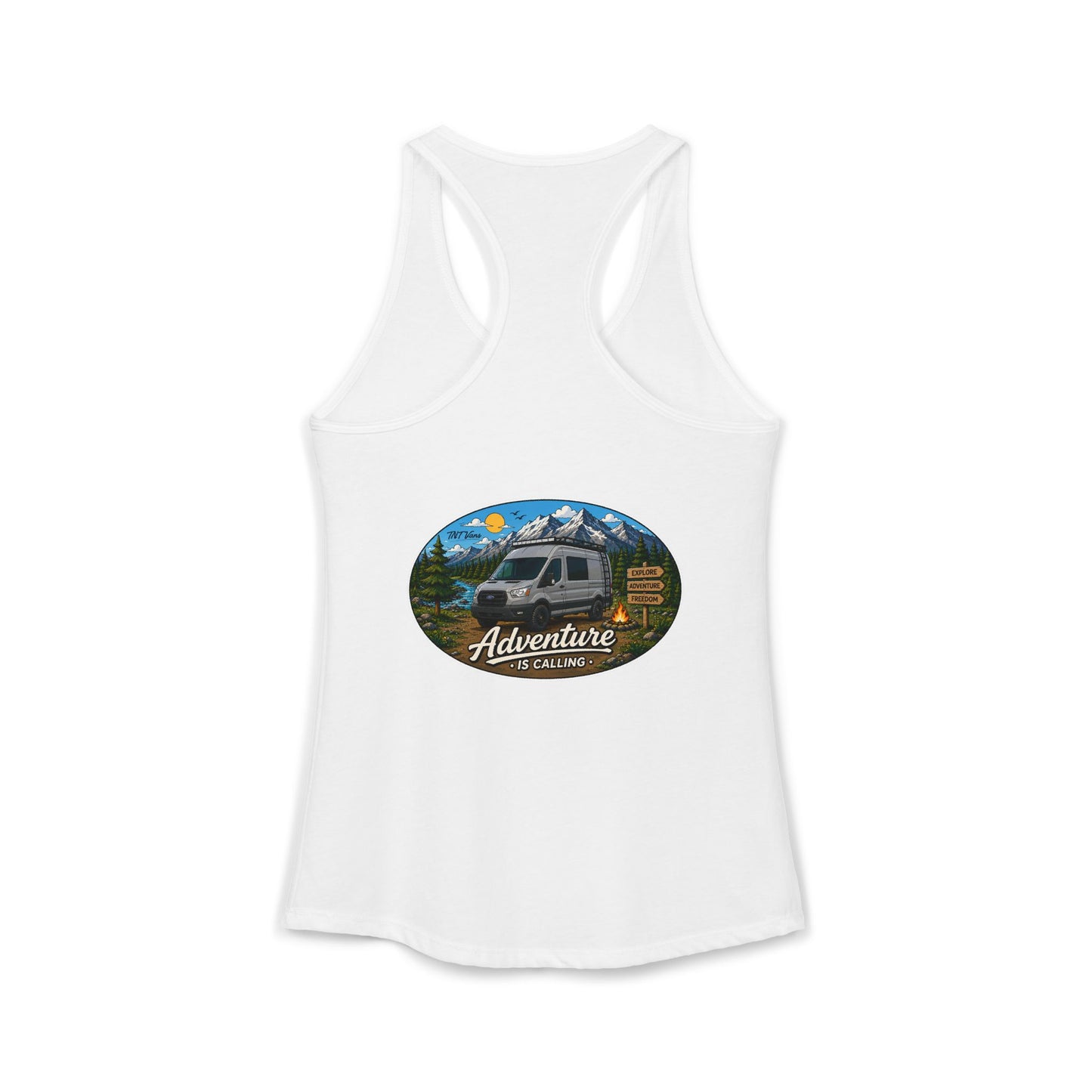 Ford Transit Merchandise Adventure is Calling Women's Ideal Racerback Tank