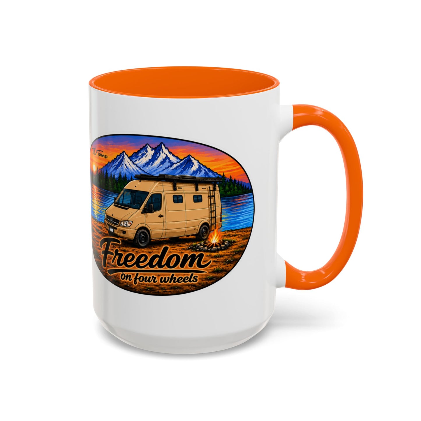 Sprinter T1N Freedom on Four Wheels Accent Coffee Mug (11, 15oz)