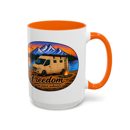 Sprinter T1N Freedom on Four Wheels Accent Coffee Mug (11, 15oz)