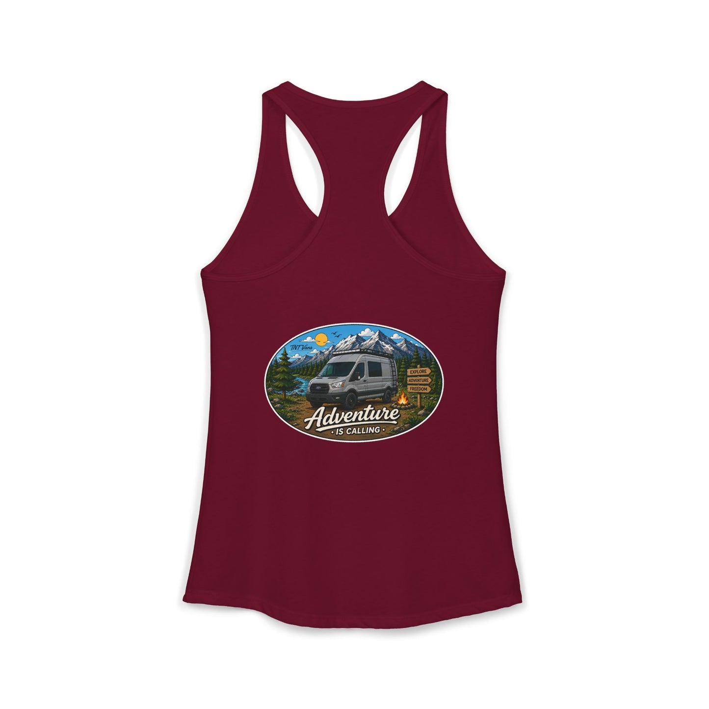 Ford Transit Merchandise Adventure is Calling Women's Ideal Racerback Tank