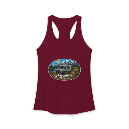 Ford Transit Merchandise Adventure is Calling Women's Ideal Racerback Tank