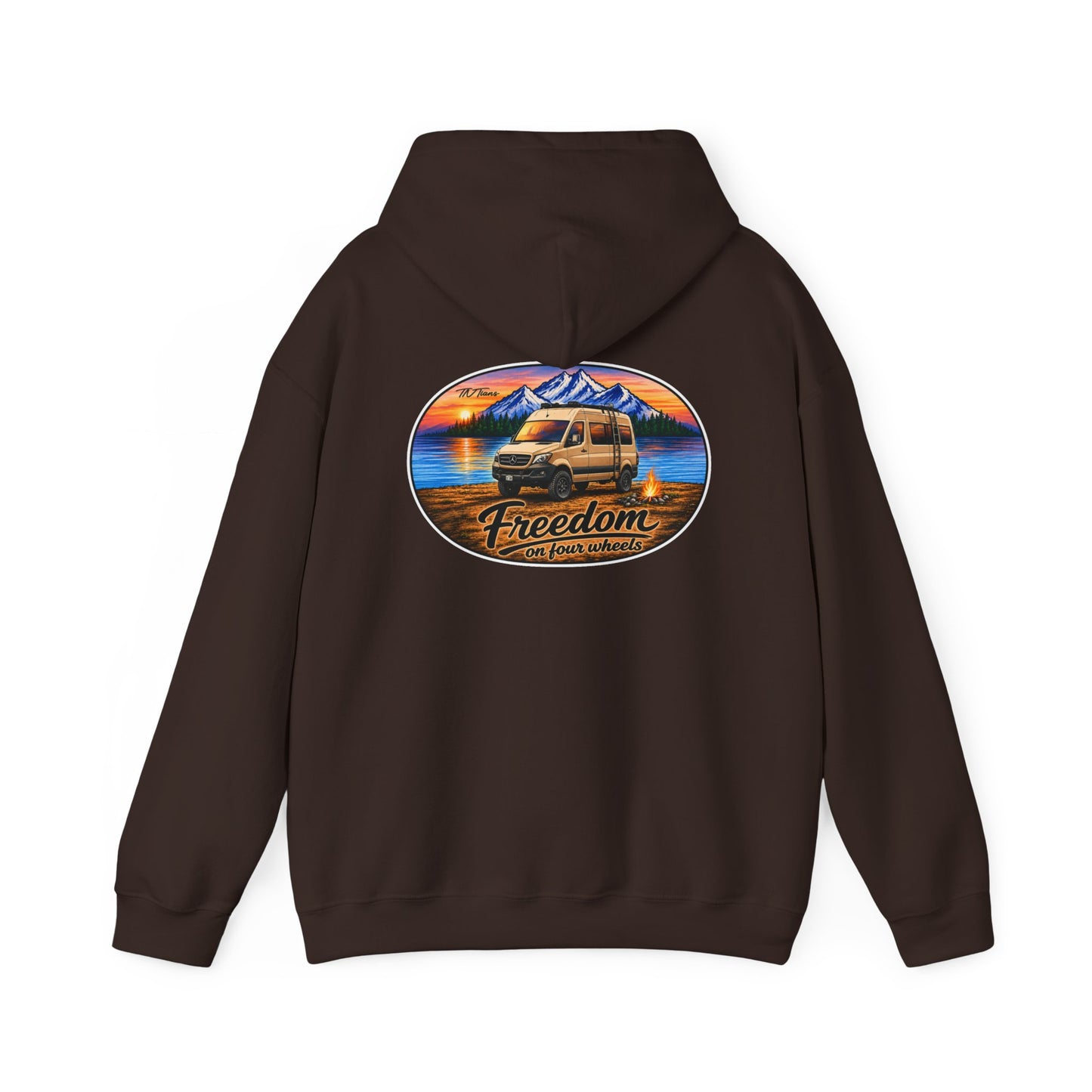 Mercedes Sprinter Merchandise Freedom on Four Wheels Unisex Heavy Blend™ Hooded Sweatshirt