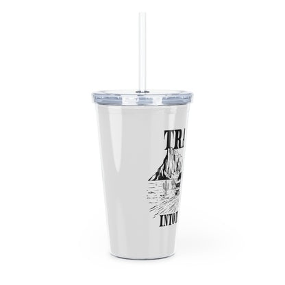 Ford Transit Merchandise Into The Wild Plastic Tumbler with Straw