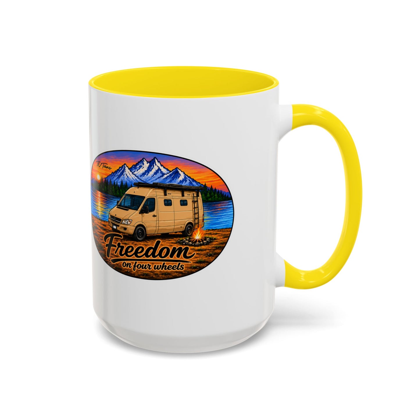 Sprinter T1N Freedom on Four Wheels Accent Coffee Mug (11, 15oz)