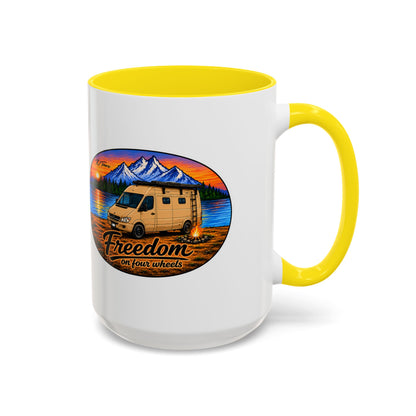 Sprinter T1N Freedom on Four Wheels Accent Coffee Mug (11, 15oz)