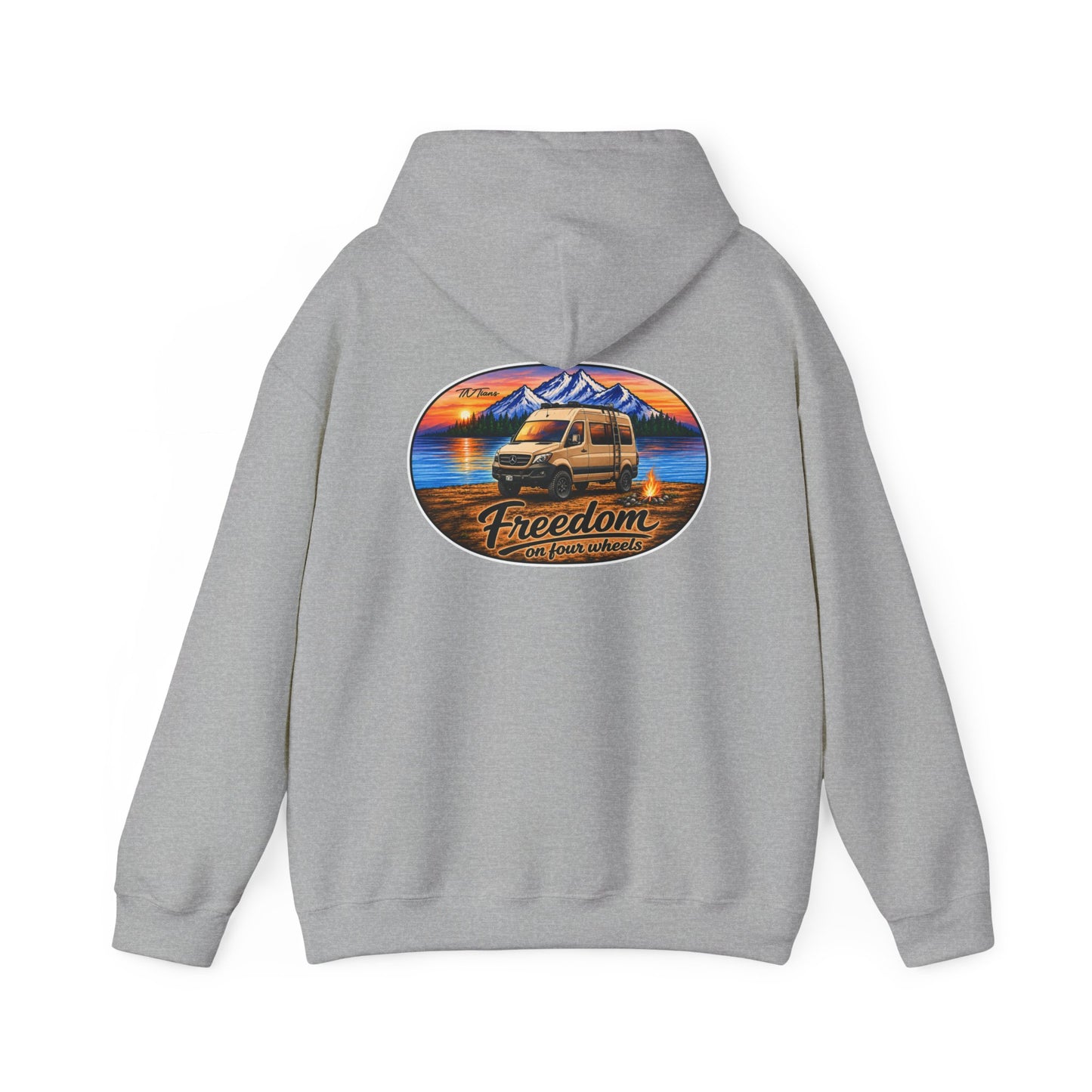Mercedes Sprinter Merchandise Freedom on Four Wheels Unisex Heavy Blend™ Hooded Sweatshirt