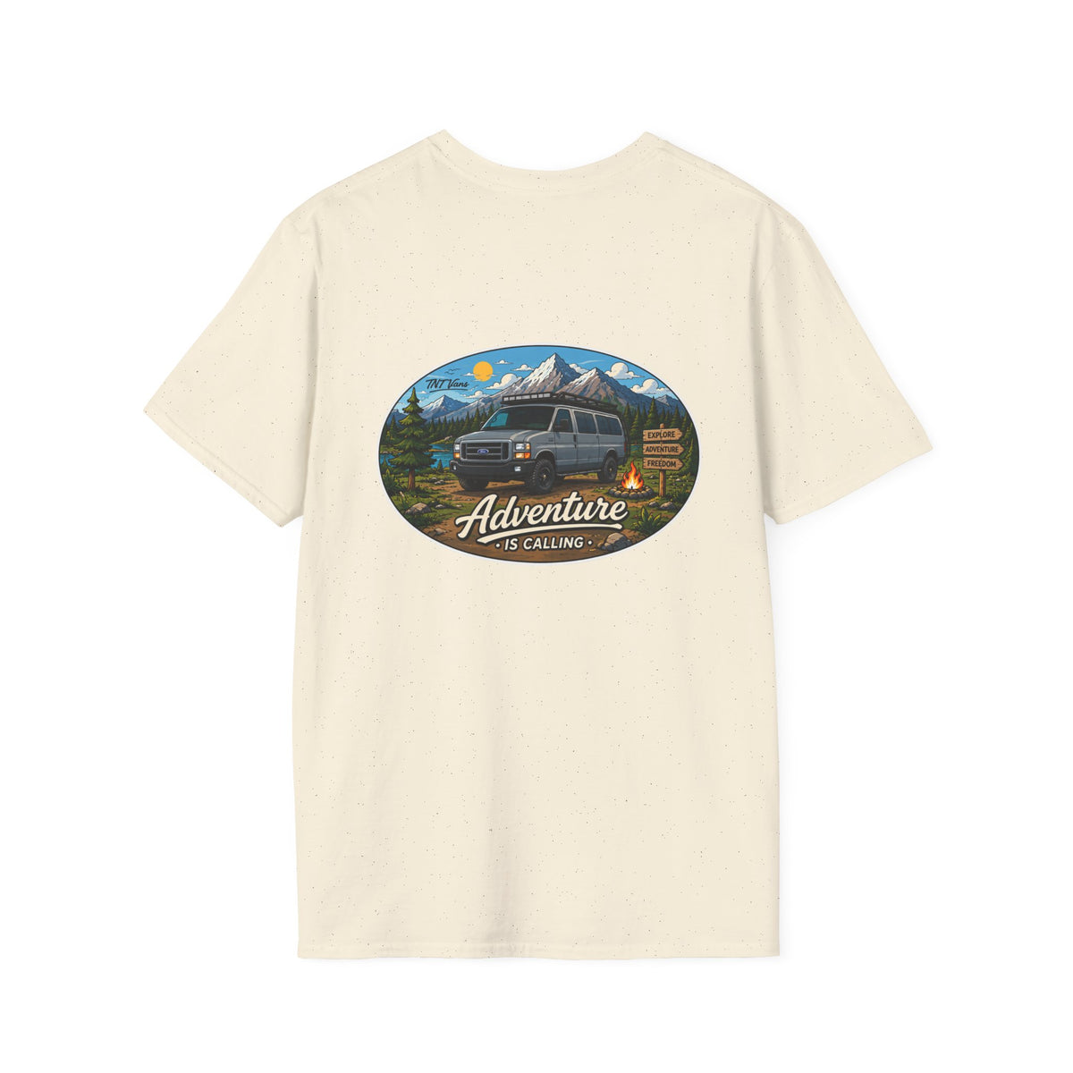 Ford Econoline Merchandise Adventure is Calling Unisex Softstyle T-Shirt