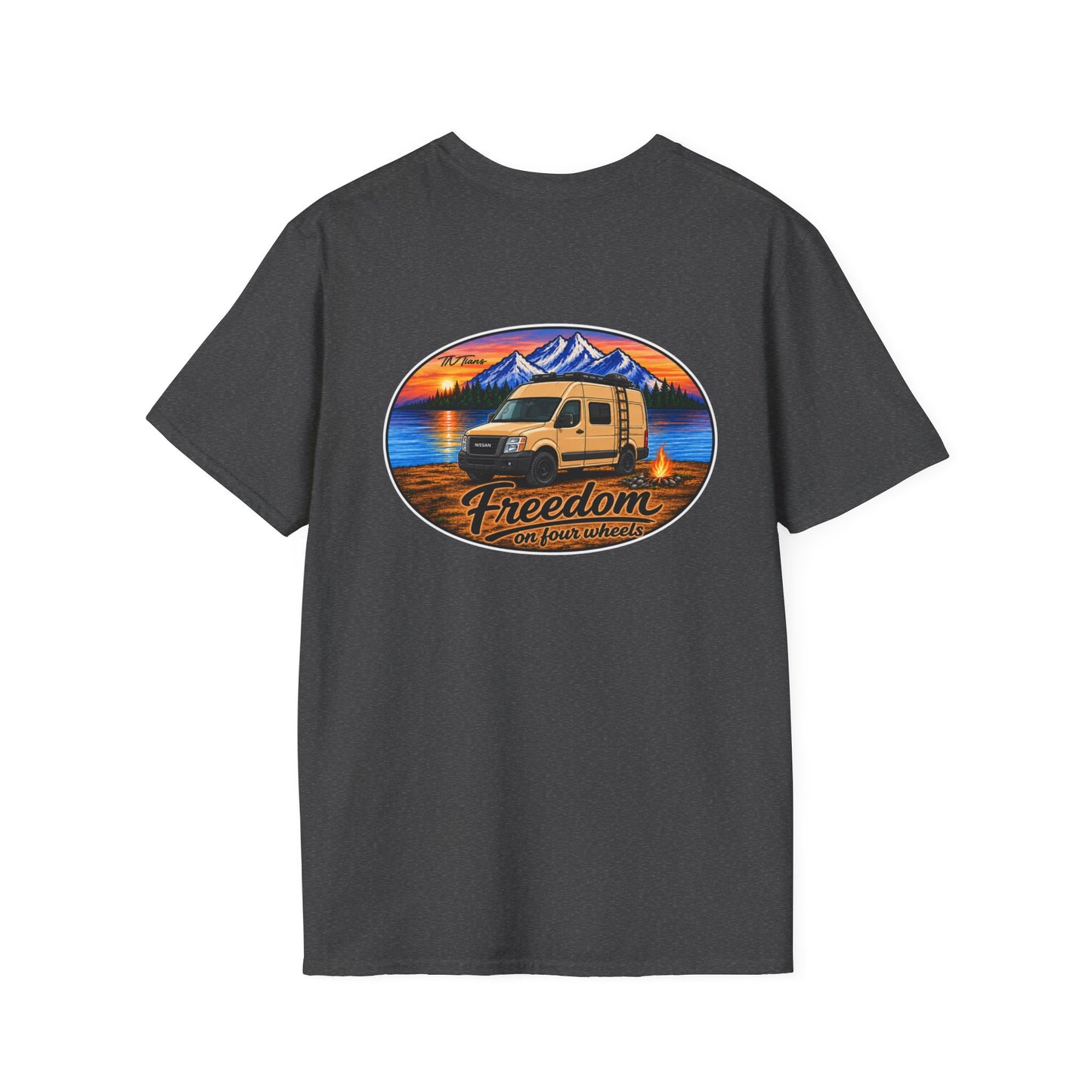 Nissan NV Freedom on Four Wheels Unisex Softstyle T-Shirt