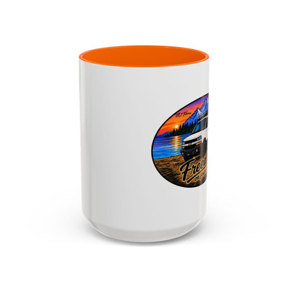 Chevy Express Freedom on Four Wheels Accent Coffee Mug (11, 15oz)