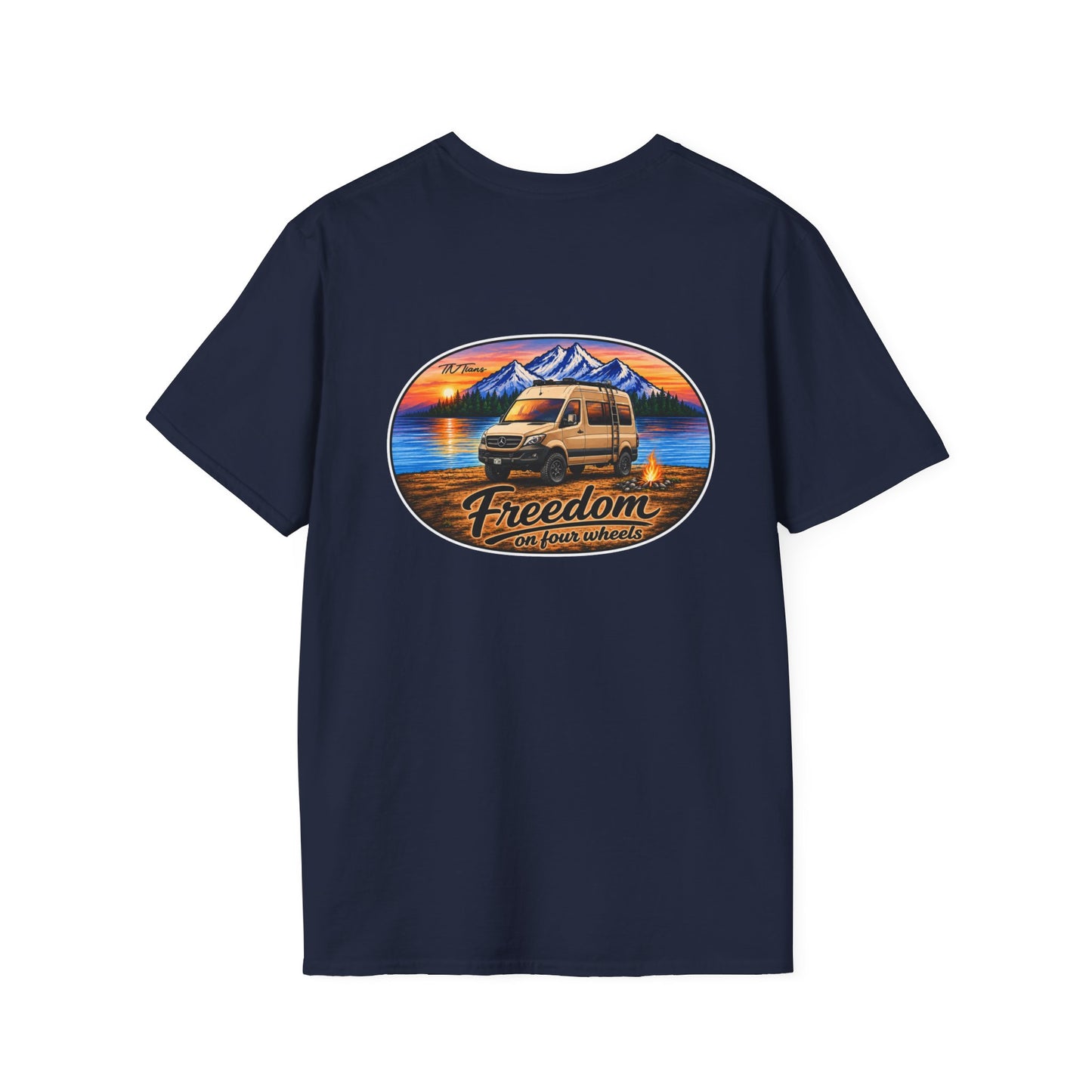 Mercedes Sprinter Freedom on Four Wheels Unisex Softstyle T-Shirt