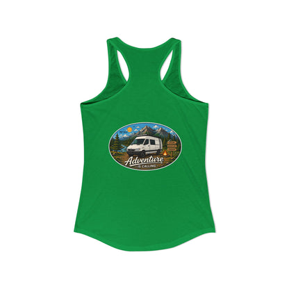 Sprinter T1N Merchandise Adventure is Calling Women's Ideal Racerback Tank