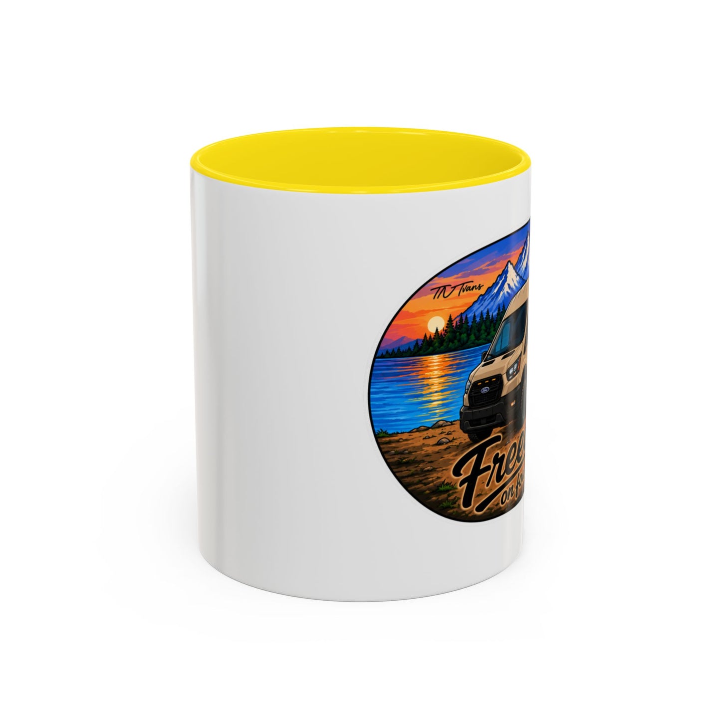 Ford Transit Freedom on Four Wheels Accent Coffee Mug (11, 15oz)