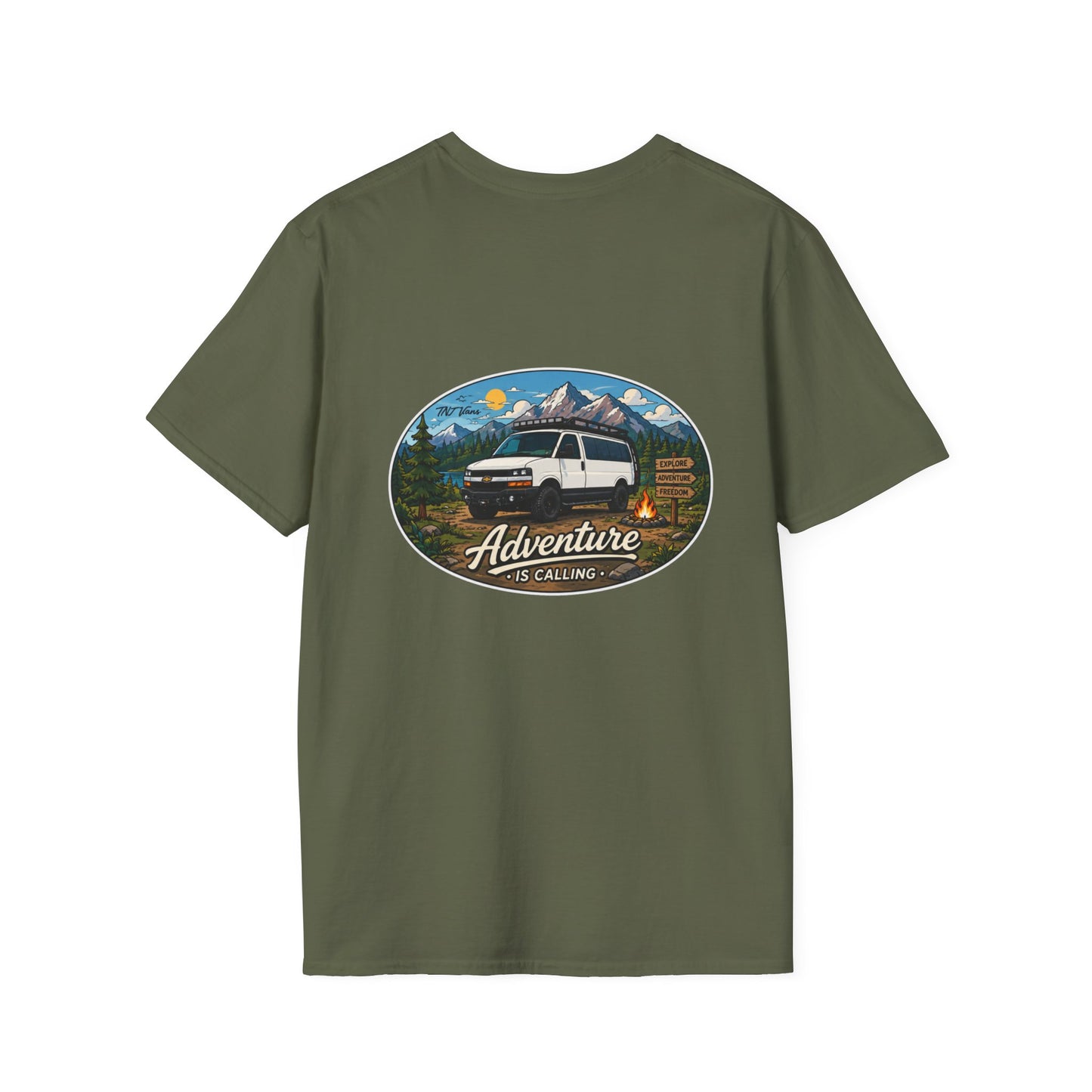 Chevy Express Merchandise Adventure is Calling Unisex Softstyle T-Shirt