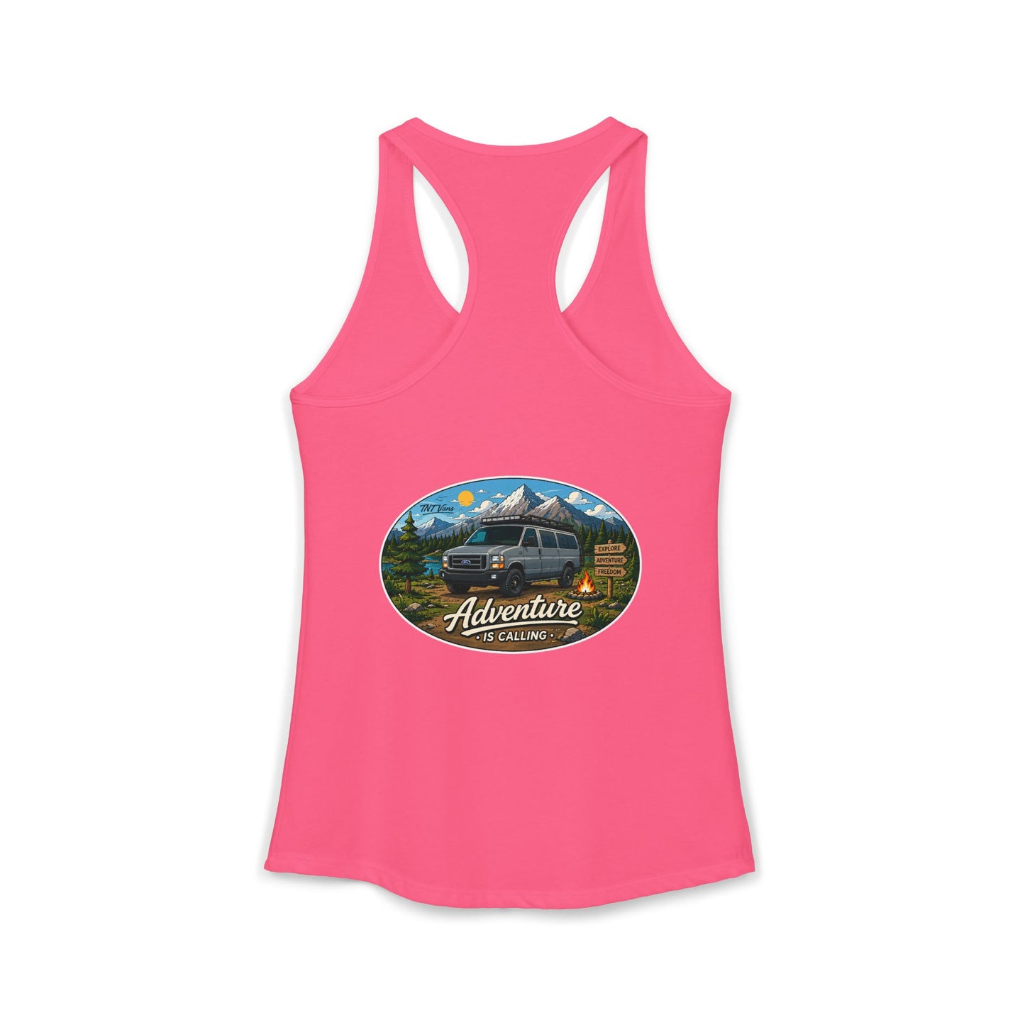 Ford Econoline Merchandise Adventure is Calling Women's Ideal Racerback Tank