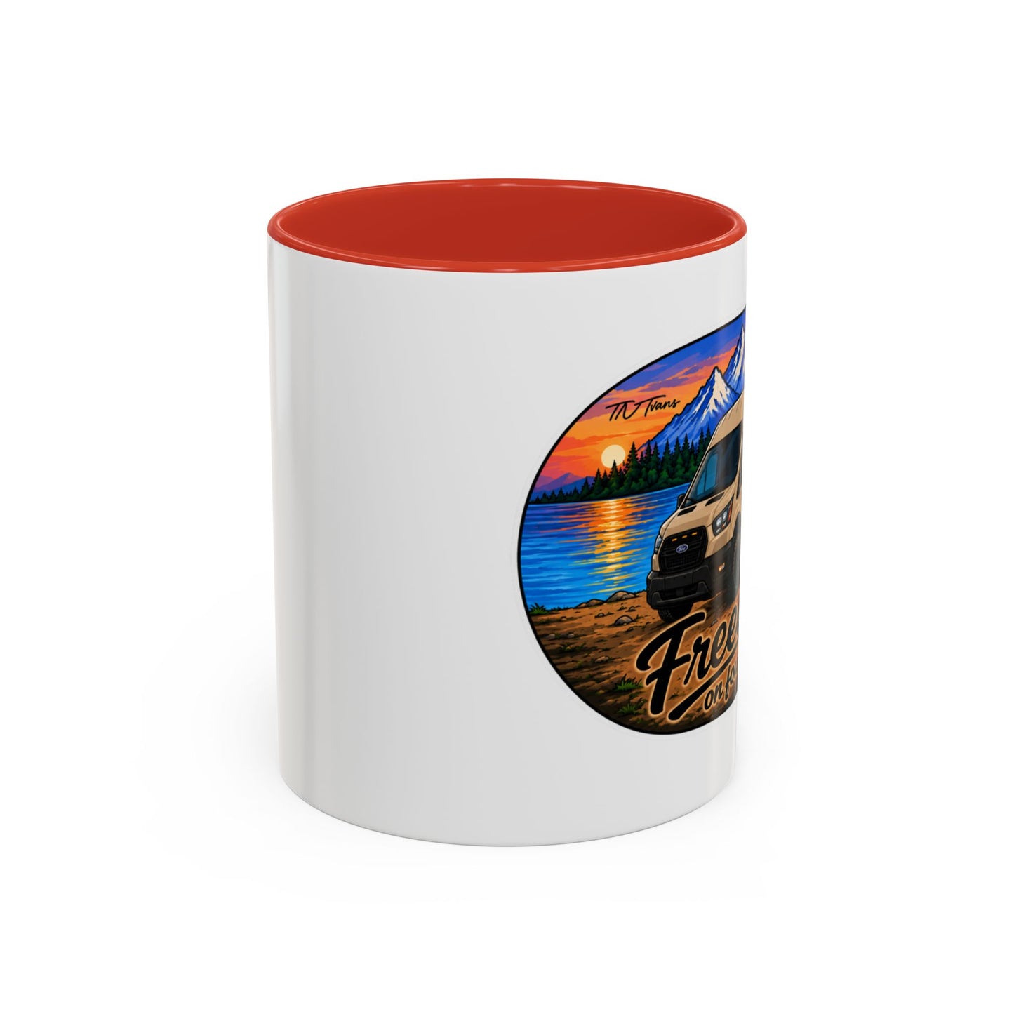Ford Transit Freedom on Four Wheels Accent Coffee Mug (11, 15oz)